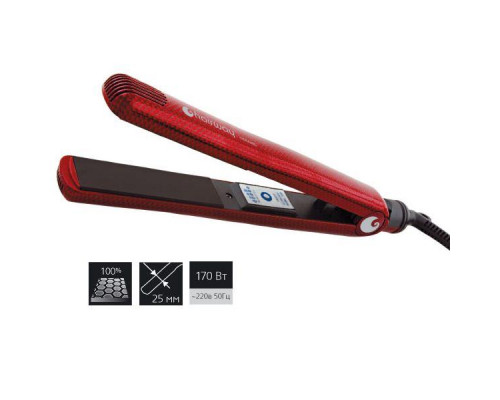 Щипцы-выпрямители Hairway ceramic красный 170W B016